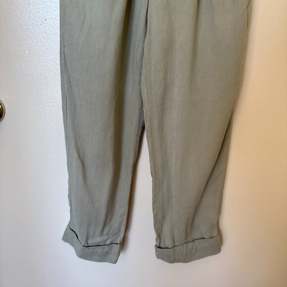 Aritzia Wilfred Allant Sage Green High Waist Cropped Trouser Pants 00 - Picture 4 of 6